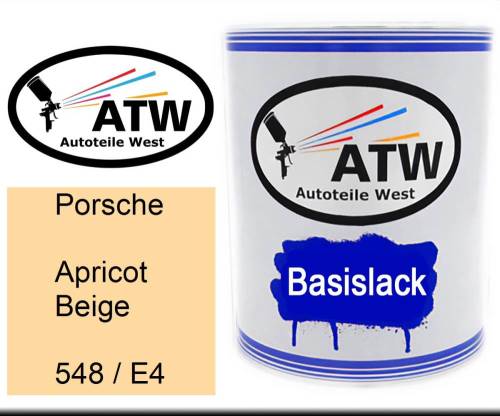 Porsche, Apricot Beige, 548 / E4: 1L Lackdose, von ATW Autoteile West.